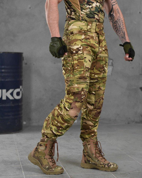 Тактические штурмовые штаны G3 с усиленными наколенниками S мультикам (87357)