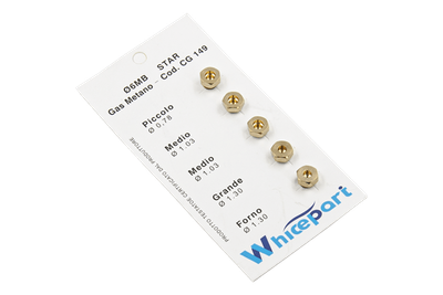 Комплект жиклеров Whicepart для газовой плиты под природный газ 6MB GPL Cod. CG 149 (M6x0.75)