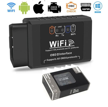 Автосканер ELM327 WI-FI Диагностика авто адаптер OBD2 V1.5 Android iOS ОБД2 елм327 для автол ошибка двигателя