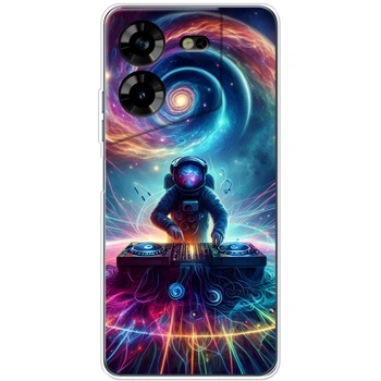 Силіконовий Чохол з Картинкою для Tecno Pova 5 Принт (Космонавт) (48113-ysm014)