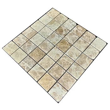 Мраморная мозаика Emperador Light D матовая МКР-3СВ (47x47)