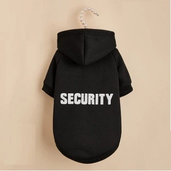 Худи длинное для собак Pet Style "Security" Черное L