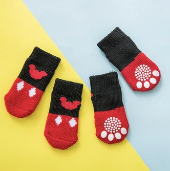 Носки для котов и кошек Pet Style "Красные с мишкой" 2