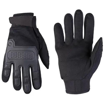 Перчатки Mil-Tec Warrior с защитными накладками и подкладкой Eva черные размер XL