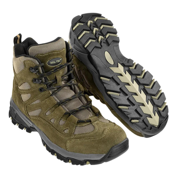 Замшевые ботинки Mil-Tec Teesar Squad 5 со вставками из сетки олива размер 41