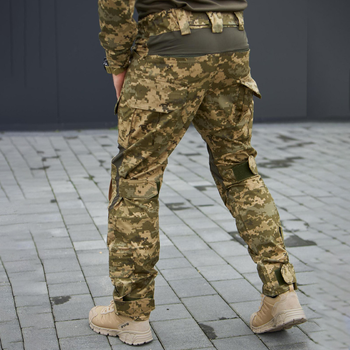 Мужские штаны рип-стоп с наколенниками и вставками FLEX пиксель размер XL