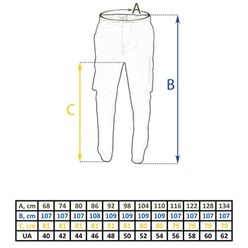 Чоловічі штани джогери ріп-стоп олива розмір M