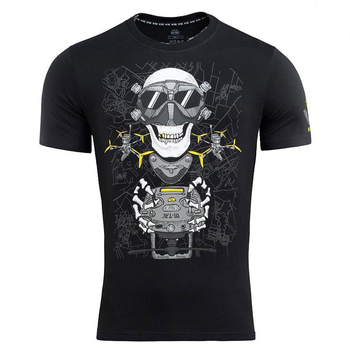 Мужская футболка M-Tac Drohnenführer черная размер 2XL