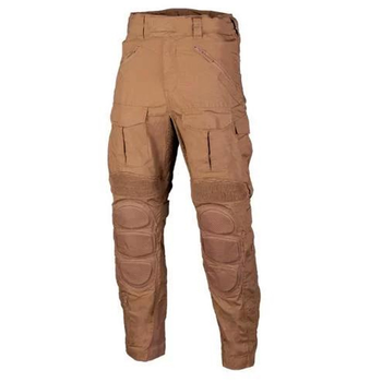 Чоловічі штани Mil-Tec Sturm Chimera Combat Pants ріп-стоп з накладками Eva койот розмір M