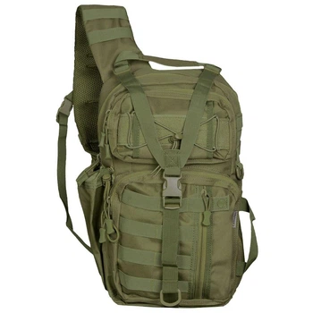 Однолямковий рюкзак Camotec Tactical City Bag Oxford 900D з кріпленням Molle олива розмір 42х26х17 см