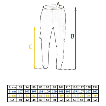 Чоловічі штани джогери ріп-стоп чорні розмір 5XL