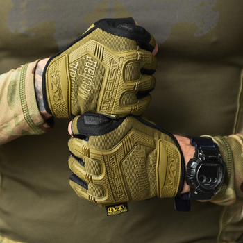 Беспалые перчатки Mechanix M-Pact Fingerless с защитными накладками койот размер 2XL