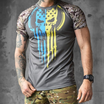 Мужская футболка Coolmax с принтом "Неограниченно годный" серая размер L