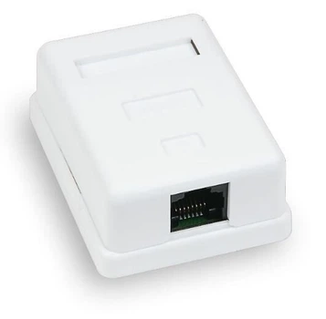 Сетевая розетка наружная Hypernet 1хRJ45, cat.5e, UTP, MB-UTP1