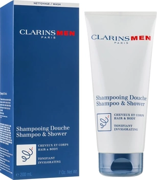 Шампунь для тіла і волосся Clarins Men Shampoo & Shower 200 мл (3666057044564)