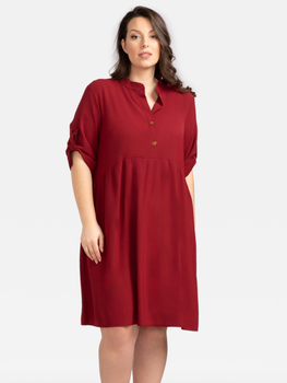 Sukienka koszulowa damska Karko SA930 42-44 Czerwona (5903676030911)