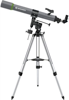 Телескоп Bresser Space Explorer 90/900 EQ3 с лунным фильтром и адаптером для смартфона (9621801)