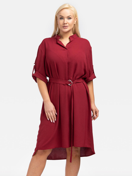 Плаття-сорочка жіноча Karko SA968 42-44 Червоне (5903676025320)