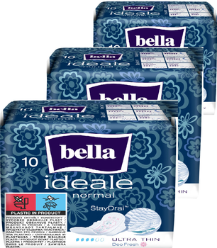 Упаковка гігієнічних прокладок Bella Ideale Ultra Normal 10 шт х 3 пачки (ROZ00516304836)