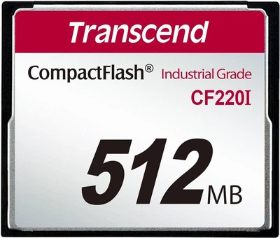 Промышленная карта памяти Compact Flash Transcend 512 MB Industrial Grade CF220I