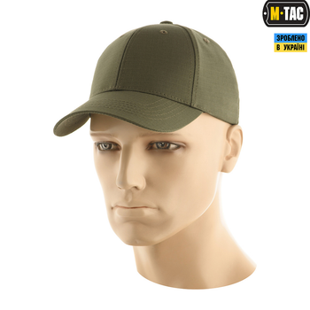 Рип-стоп бейсболка Olive M-Tac L/XL Flex Elite Army