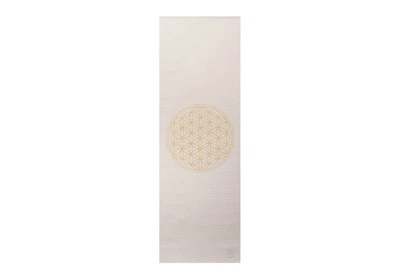 Килимок для йоги Bodhi Leela Flower of Life срібна хмара 183x60x0.45 см