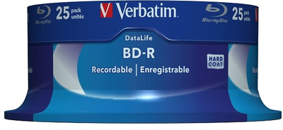 Dyski Verbatim BD-R BLU-RAY 25 GB 6X Cake 25 szt (VBR25)