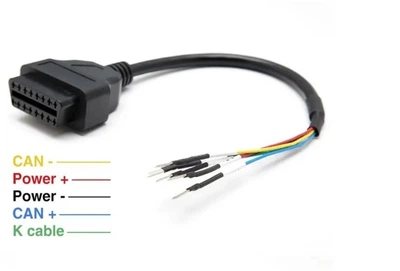 Переходник OBD II – универсальный на проводах с клеммами