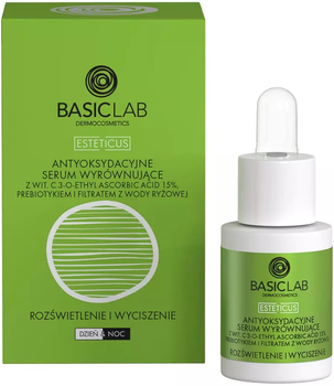 Serum do twarzy BasicLab Antioxidant Regenerating Serum Brightening and Calming 15% Vitamin C 15 ml (5907637951697)