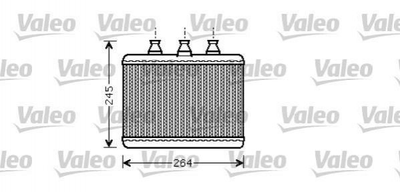 Радіатор пічки Valeo 812365 BMW 7 Series 64116906270