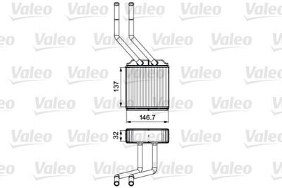 Радиатор печки Valeo 811520 Ford Transit 4041957, YC1H18476CA