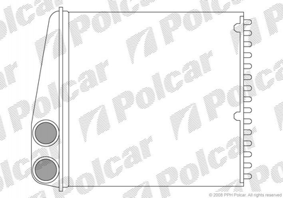 Радиатор печки Polcar 2707N82 Nissan Micra; Renault Clio, Twingo 27140AX700