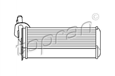 Радіатор пічки TOPRAN/HANS PRIES 108614 Volkswagen Transporter 701819031A