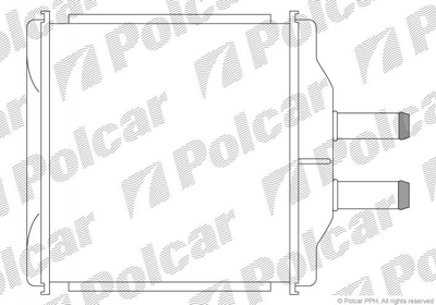 Радиатор печки Polcar 2500N81 Chevrolet Aveo 96887038, P96539642