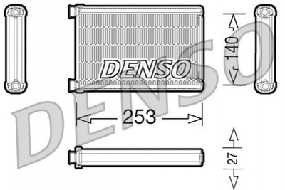 Радиатор печки DENSO DRR05005 BMW 3 Series, 1 Series 9123506, 64119123506