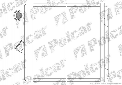 Радиатор печки Polcar 5514N83 Opel Vectra 52463008, 1618004