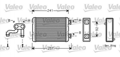 Радиатор печки Valeo 812360 64118373786