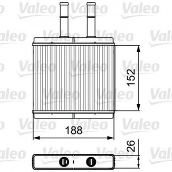 Радіатор пічки Valeo 812442