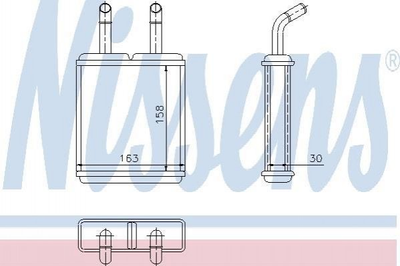 Радиатор печки NISSENS 77621 Hyundai Accent, Lantra, Coupe 9721422900