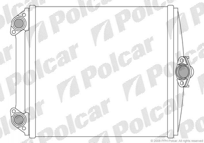 Радиатор печки Polcar 5014N82 Mercedes S-Class, E-Class A0028356301, A0028355301, A0028355201