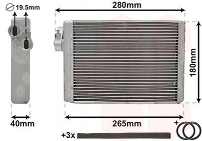 Радиатор печки Van Wezel 03006408 Audi A4, Allroad, Q5 8K0898037A