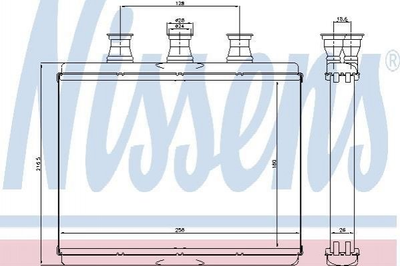 Радіатор пічки NISSENS 70517 BMW 7 Series 64116906270, 6906270, 64110394788