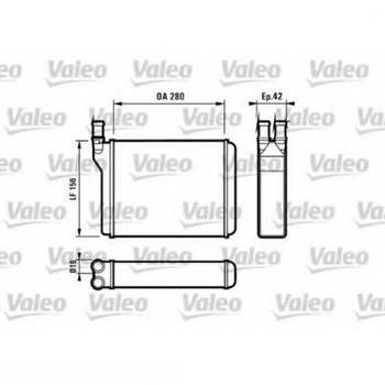 Радіатор печі Valeo 812027 4070728, 9620238