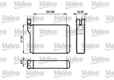 Радіатор печі Valeo 812027 4070728, 9620238