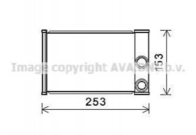 Радіатор пічки AVA COOLING OLA6680 Chevrolet Cruze, Volt, Malibu; Opel Insignia, Meriva 20782084, 1843527, 13406298