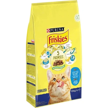 Сухий корм для стерилізованих котів Purina Friskies лосось та овочі 10 кг