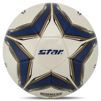 Мяч футбольный STAR HIGHEST GOLD SB4015C №5 Composite Leather Белый-темно-синий