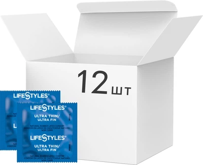 Презервативи LifeStyles Ultra Thin Ультратонкі 12 шт (ROZ6400230489)
