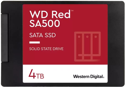 Dysk SSD Western Digital Red SA500 4TB 2.5" SATAIII 3D NAND TLC (WDS400T2R0A)