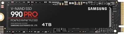 Dysk SSD Samsung 990 PRO 4TB M.2 2280 NVMe 2.0 PCIe 4.0 x4 V-NAND TLC (MZ-V9P4T0BW)